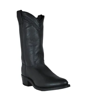 Abilene Boots Mens 12in Western Work Black Cowhide Cowboy Boots