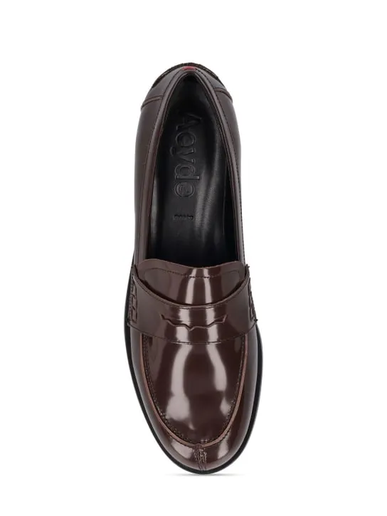 Aeyde   15mm Oscar Polido leather loafers 