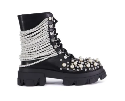 Combat Pearls for the Gangsta Girls Boots