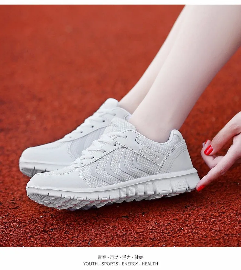 Fashion womens sneakers breathable mesh running sports shoes 2016