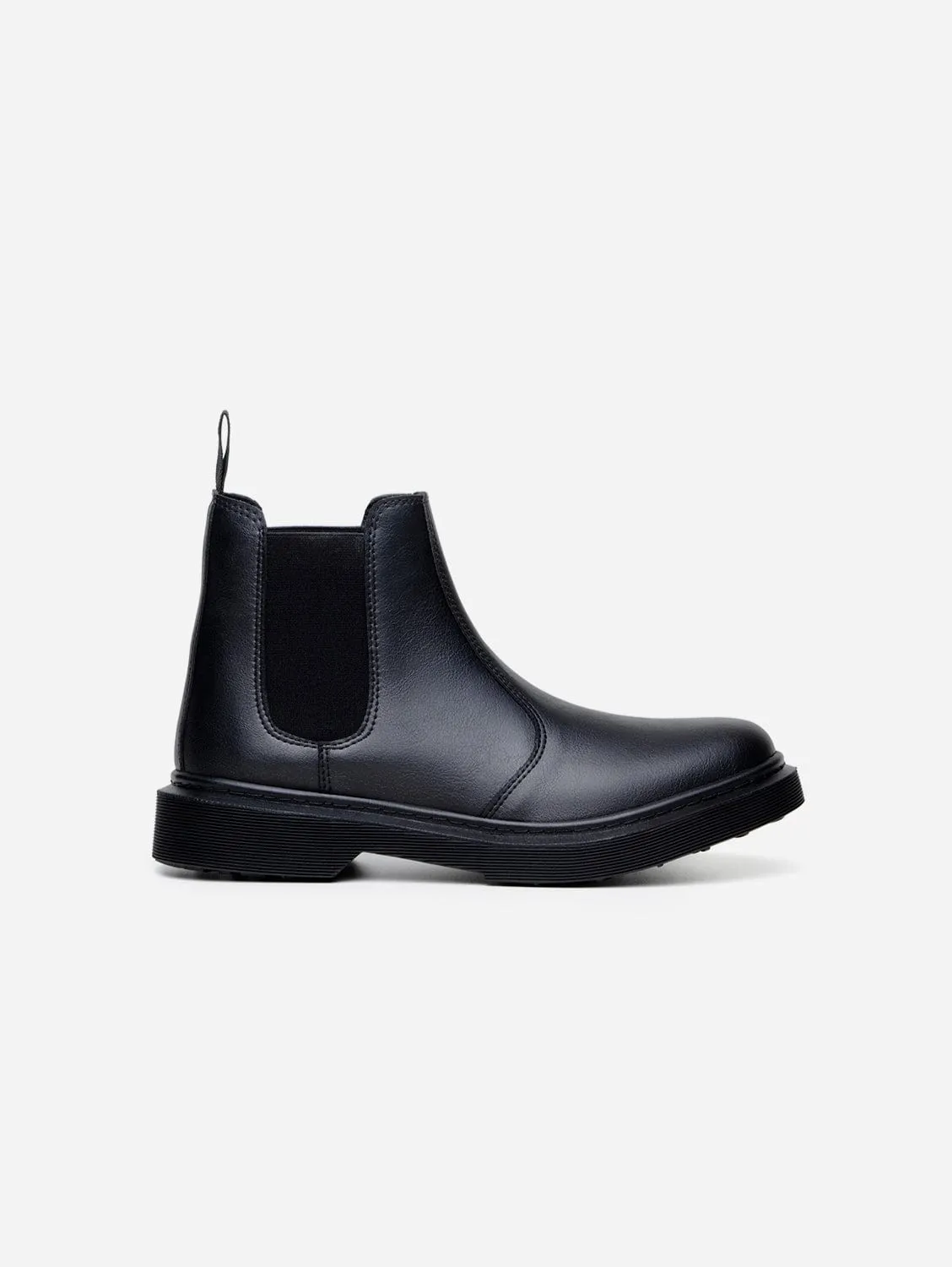 Green Laces x King55 Chelsea Vegan Leather Boots | Black