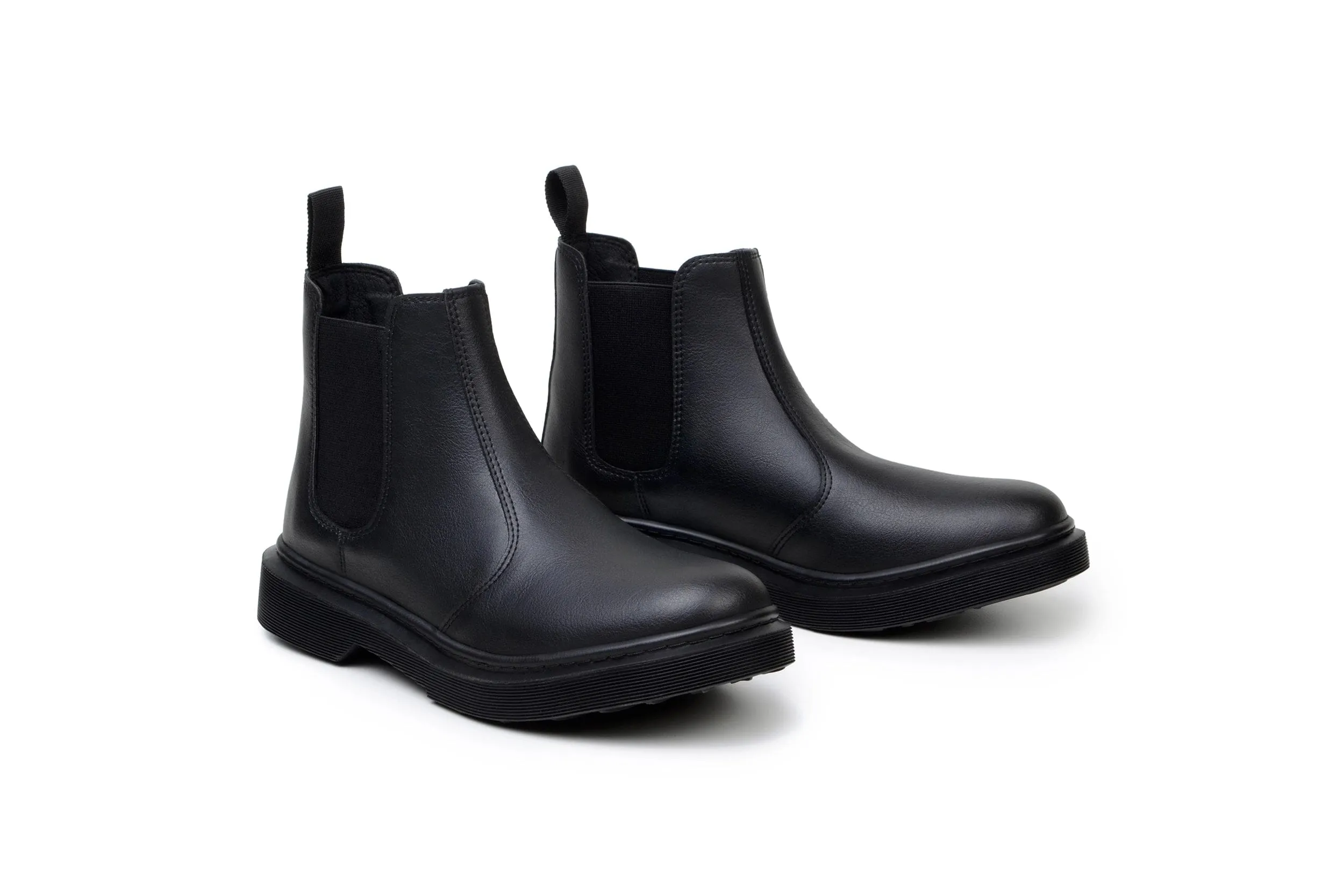 Green Laces x King55 Chelsea Vegan Leather Boots | Black