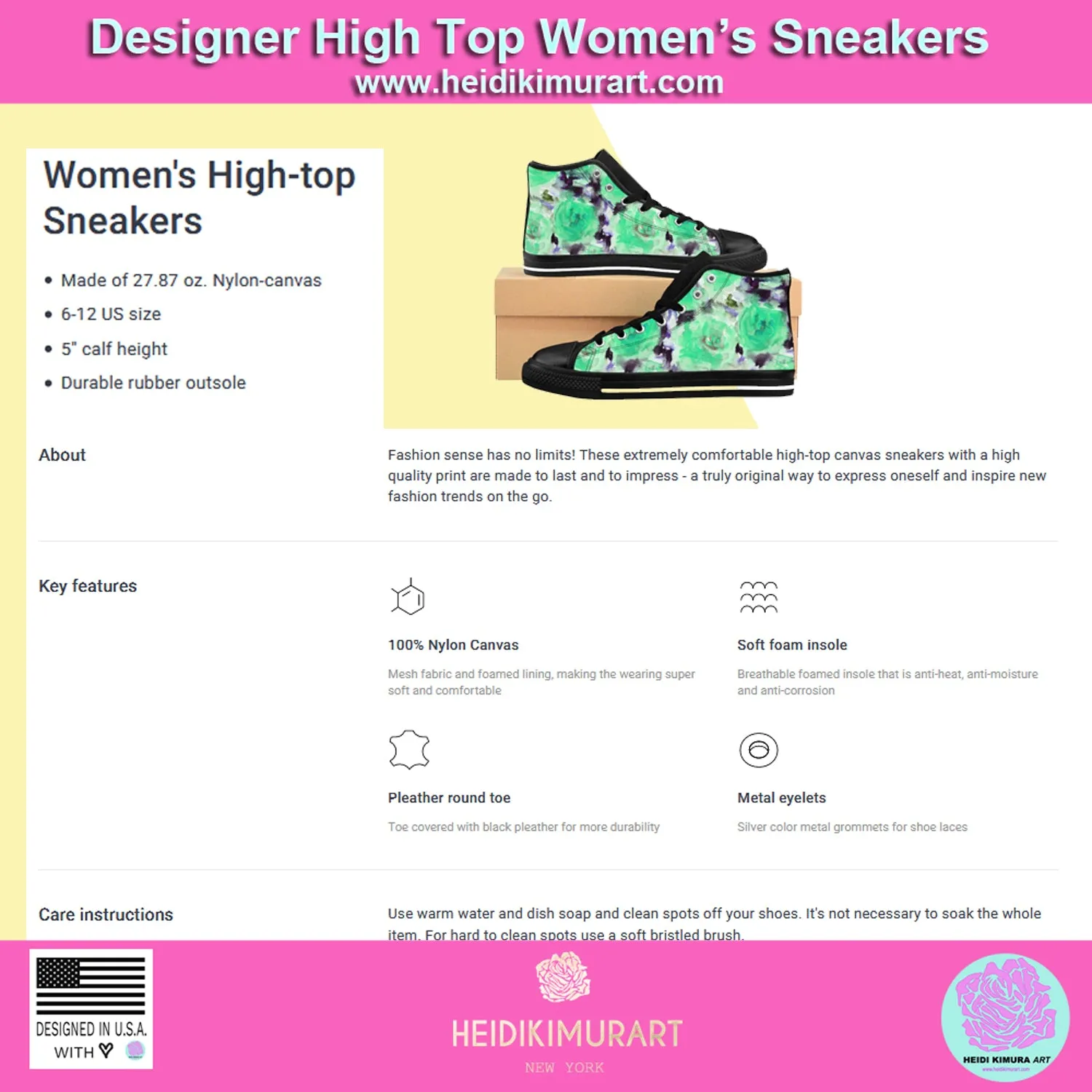 Leopard Print Women's High Tops, Animal Print High Top Designer Women's Sneakers Shoes