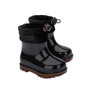 Mini Melissa Rain Boot III BB - Black / Caramel