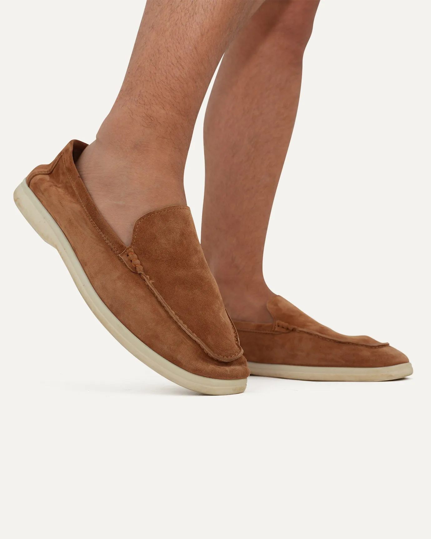 Portofino Suede Loafers Leather - Brown