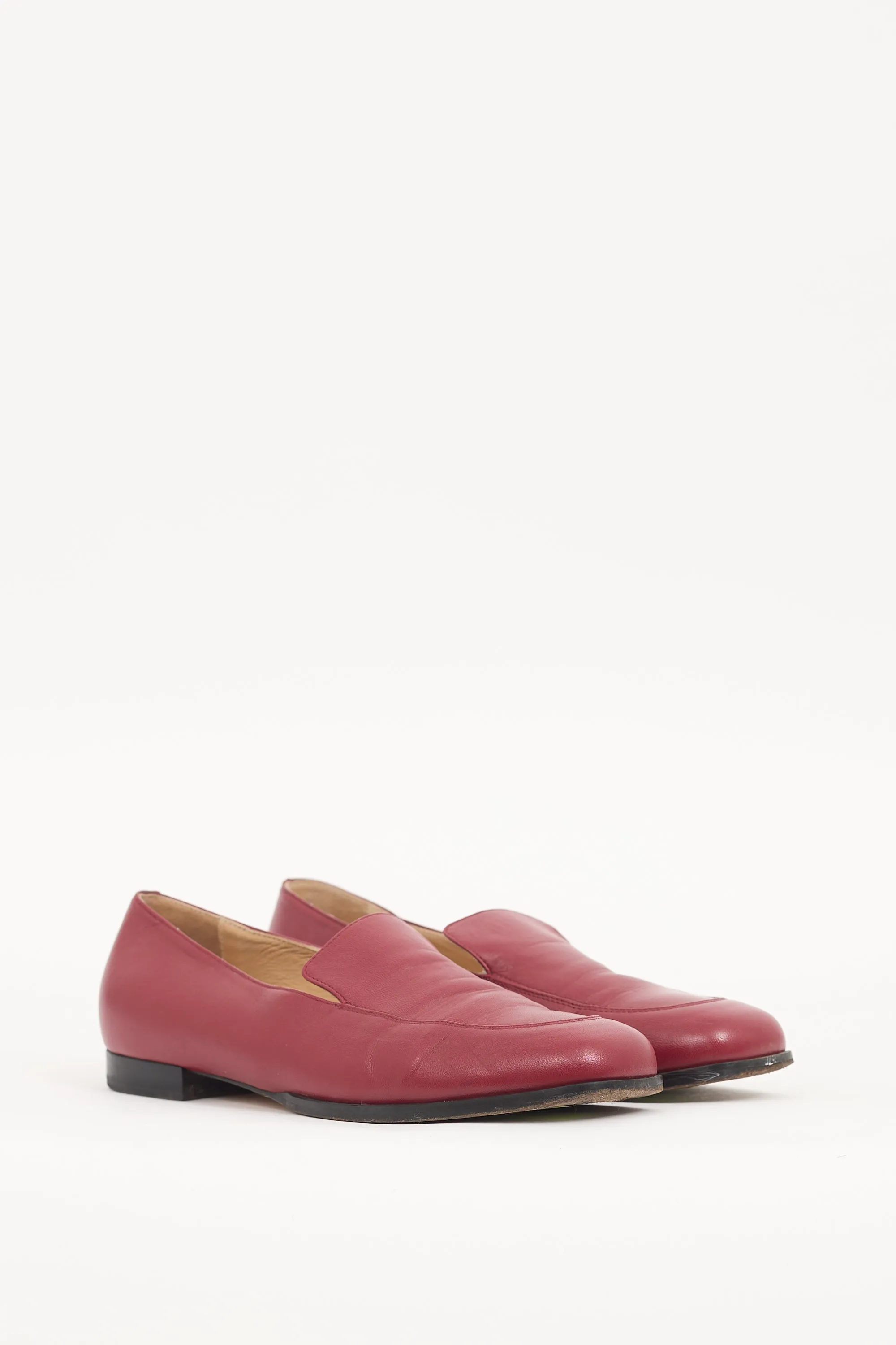 Red Leather Deon Loafer