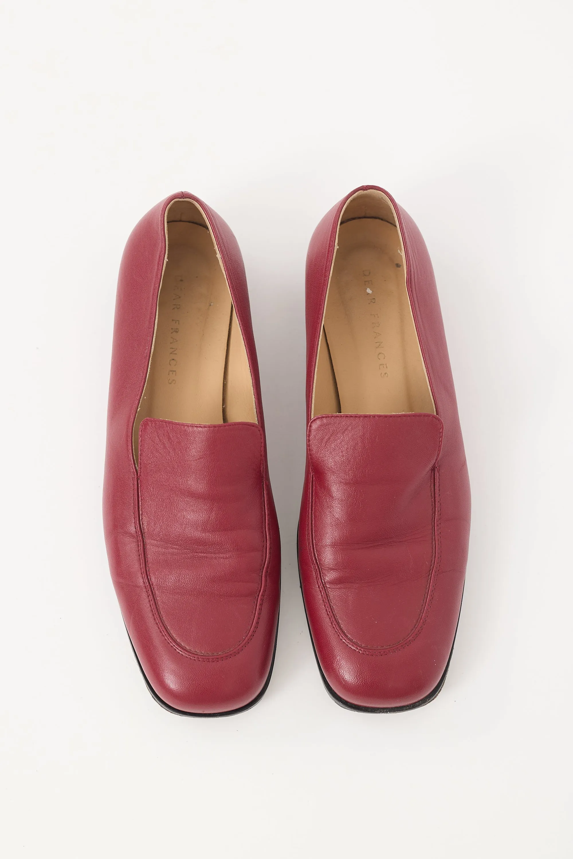 Red Leather Deon Loafer