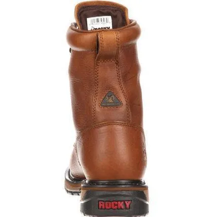 Rocky Men's Original Ride Lacer 9" WP Western Boot - Brown - FQ0002723