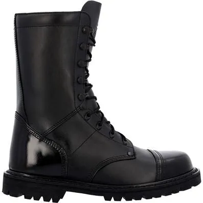 Rocky Women's Lace Up 10" Slip Resist Military Jump Boot -Black- RKC157