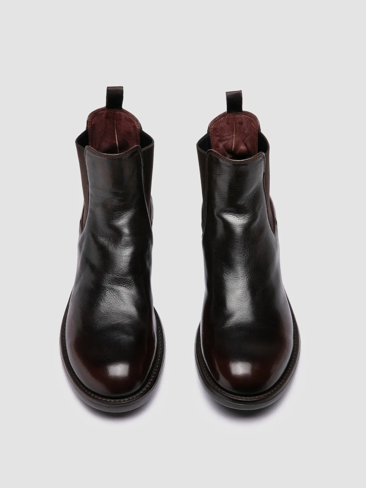 SERGEANT 102 - Brown Leather Chelsea Boots