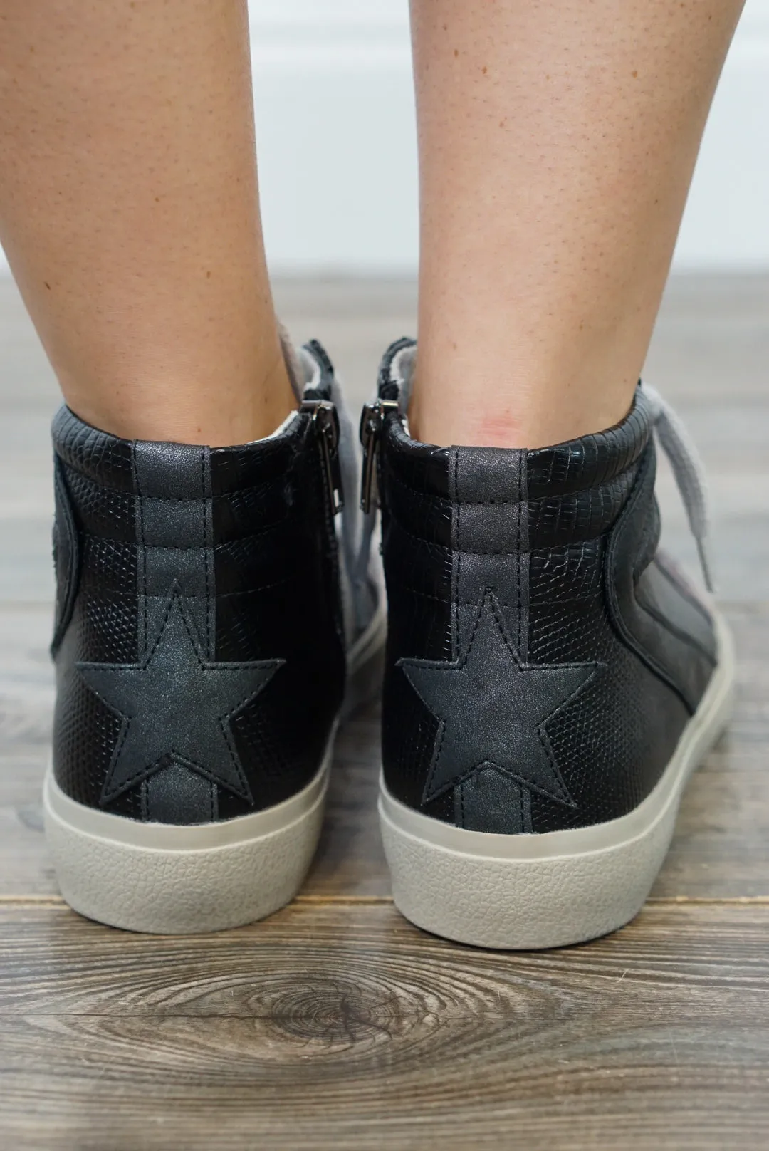 Shu Shop Rooney Black High Top Sneaker