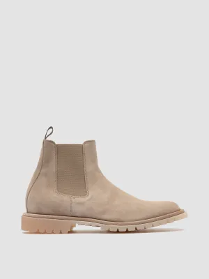 SPECTACULAR 014 - Taupe Suede Chelsea Boots