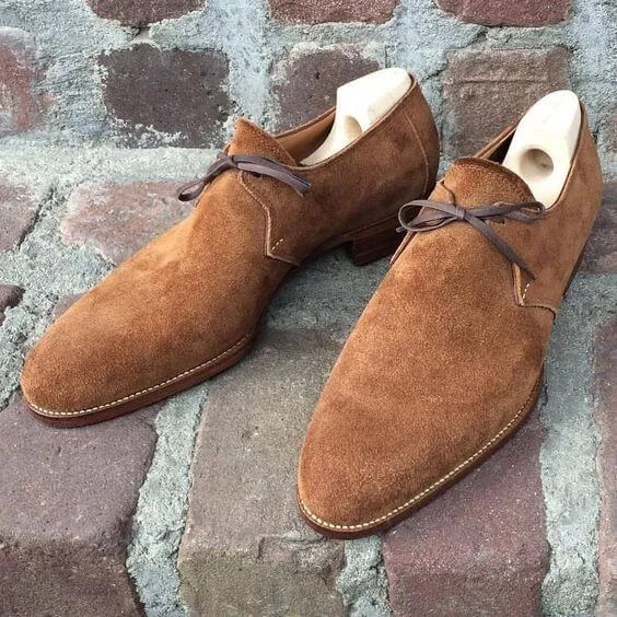 Super Hot Handmade Men’s Suede Stylish Loafers Shoes, Men’s Brown Color Slip On Shoes